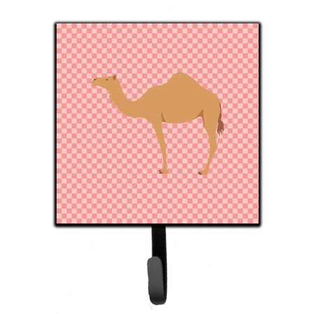 Carolines Treasures Arabian Camel Dromedary Pink Check Leash or Key Holder BB7817SH4